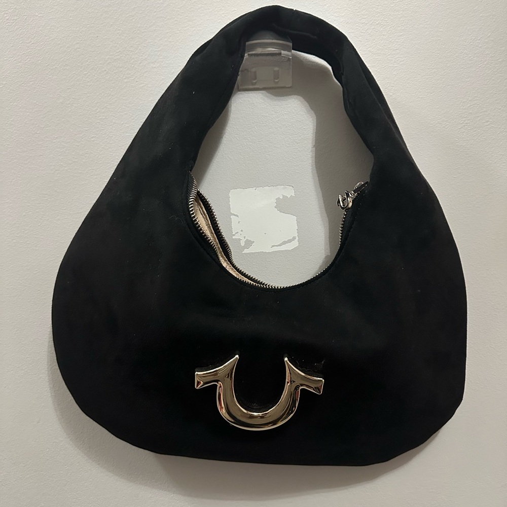 True Religion Black Hobo with Gold Detail